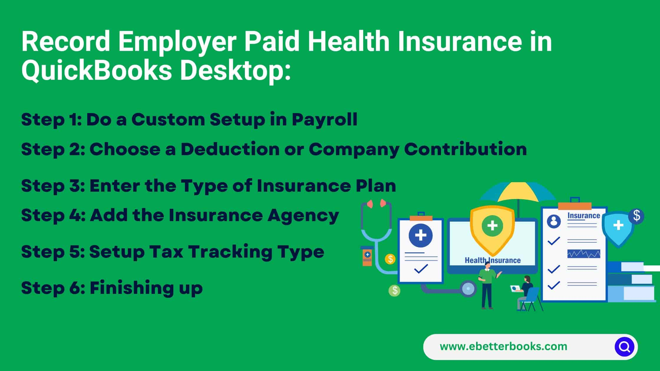 Record Employer Paid Health Insurance in QuickBooks Desktop