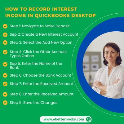 Steps to Record Interest Income in QuickBooks Desktop