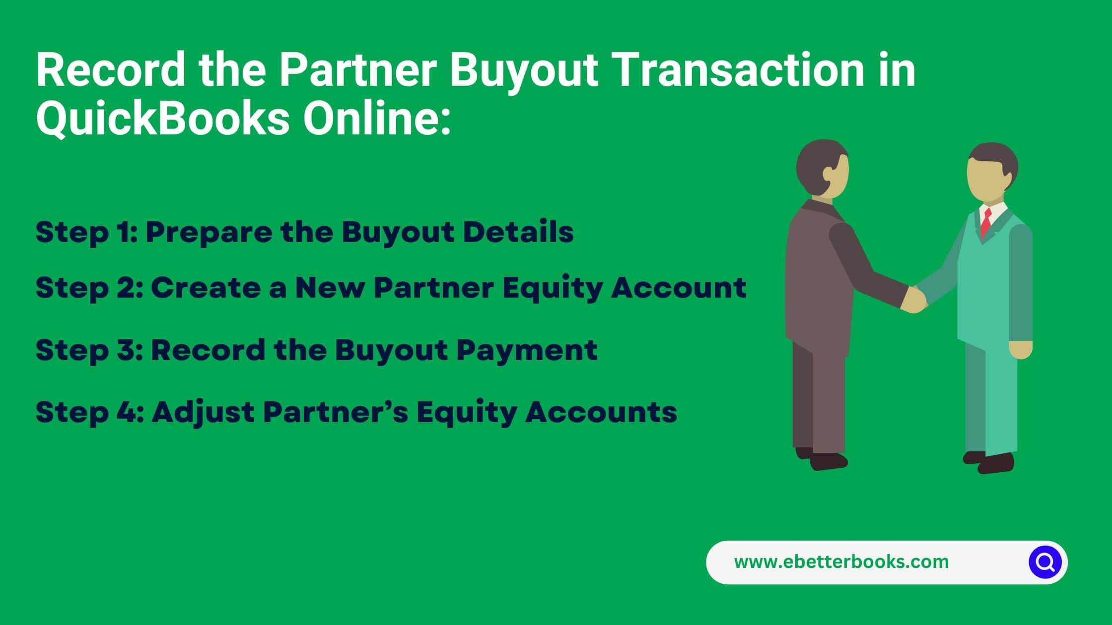 Record a Partner Buyout Transaction in QuickBooks Online