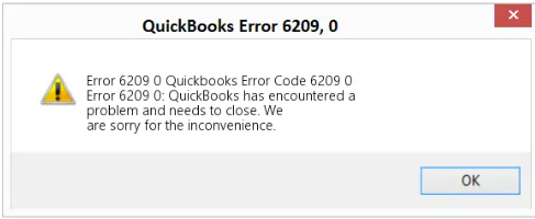 How to Fix QuickBooks Error 6209 Cannot Open Company File? 1 Screenshot of QuickBooks Error 6209 0