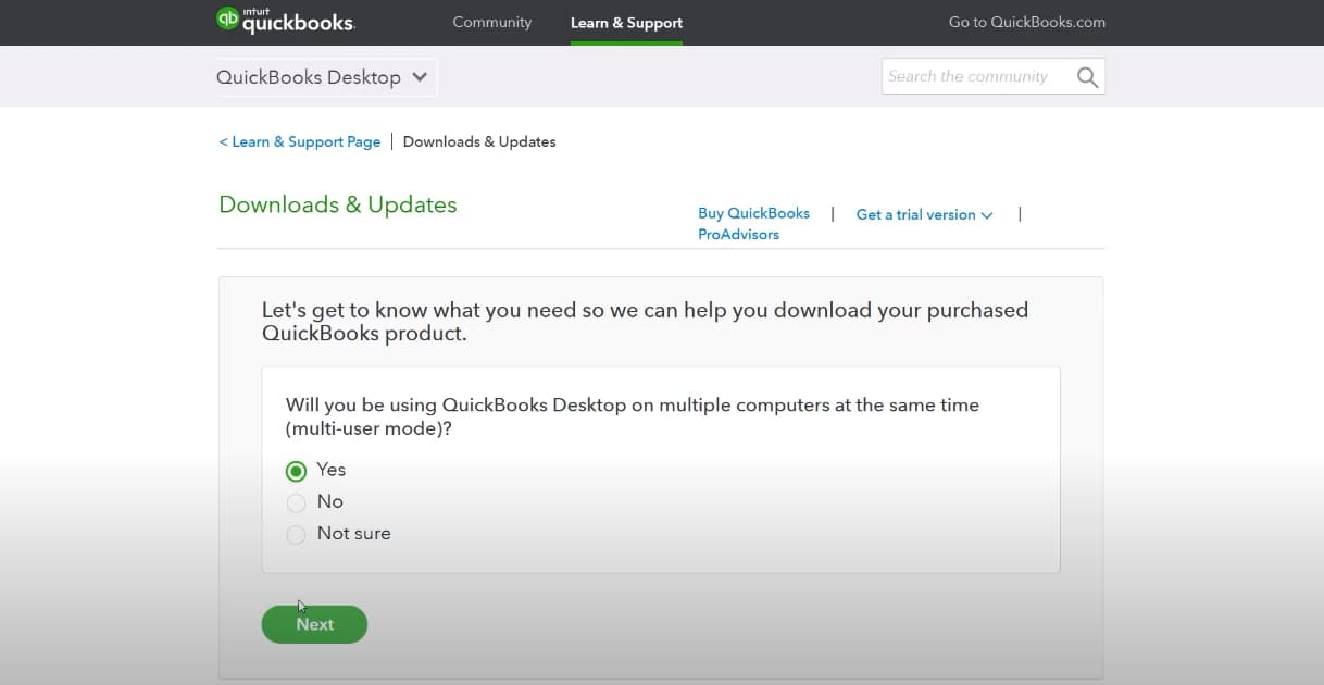 Download and Updates in QuickBooks Desktop