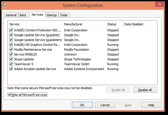 System Configuration