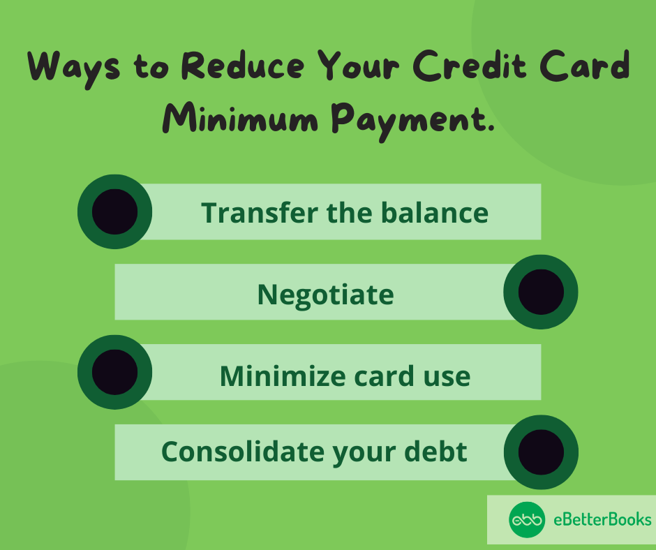 Ways to Reduce Your Credit Card Minimum Payment