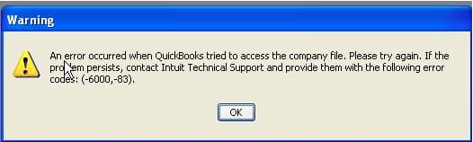 Occurred when QuickBooks Tried to access the company file