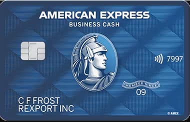 Blue Business Cash – 2% cashback on everyday business purchases American Express Blue Business Cash Card, offering 2% cashback on eligible business purchases up to the annual limit