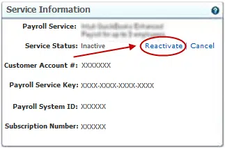 Re-Activate QuickBooks Desktop Enterprise Payroll via Intuit Account Manager and Cancellation Email. Instructions showing how to re-activate QuickBooks Desktop Enterprise payroll subscription using the Intuit Account Manager and information from a cancellation email.