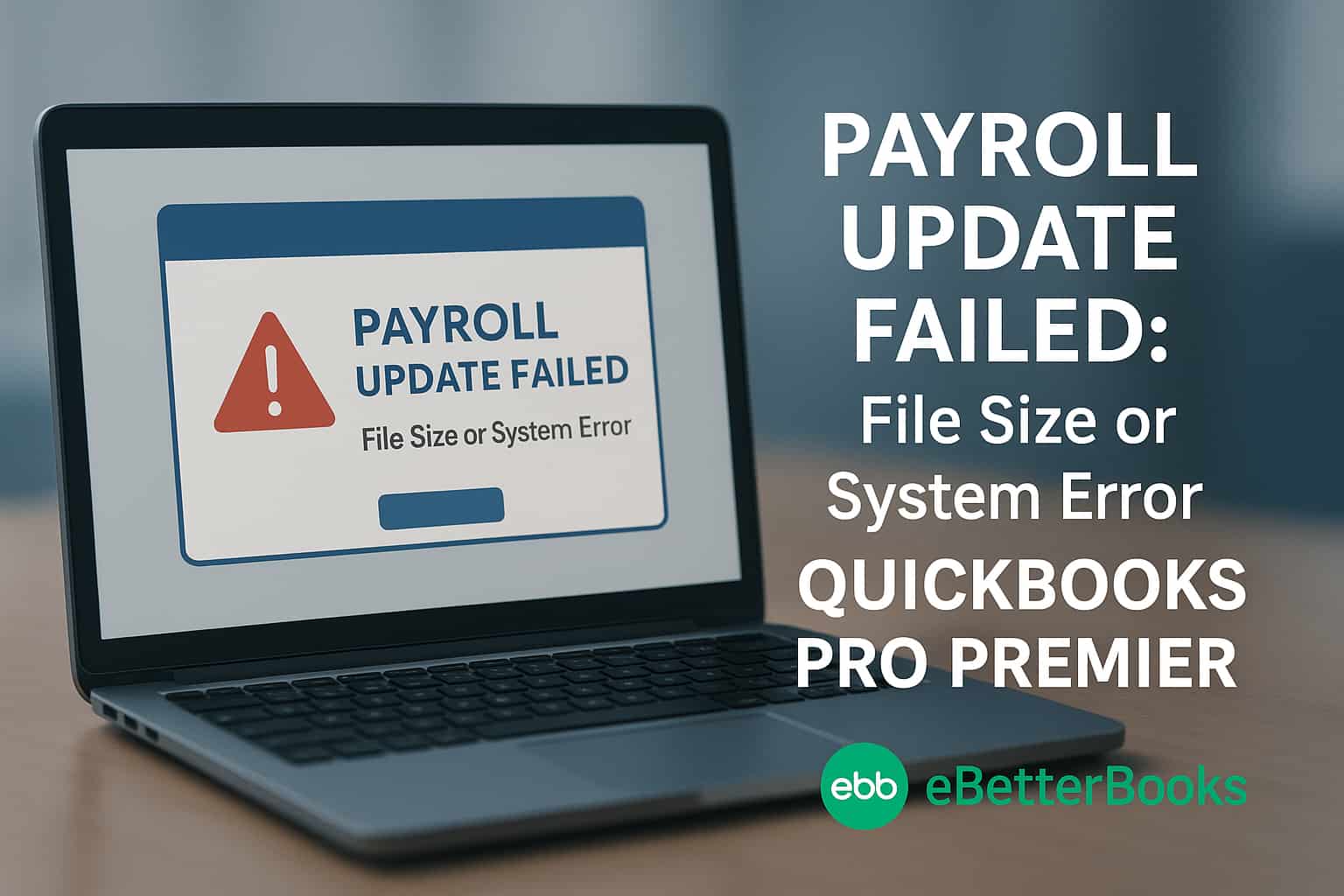 QuickBooks Desktop Pro/Premier Payroll Update Fails Due to File Size or System Configuration