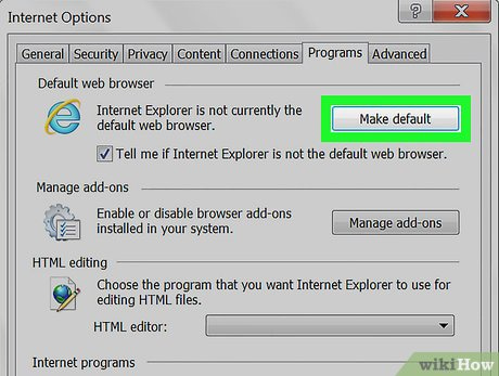 Set Internet Explorer as Default Browser – Step to Fix Payroll Update Errors in QuickBooks Enterprise. Screenshot showing how to set Internet Explorer as the default browser in Windows settings to resolve payroll update issues in QuickBooks Enterprise.