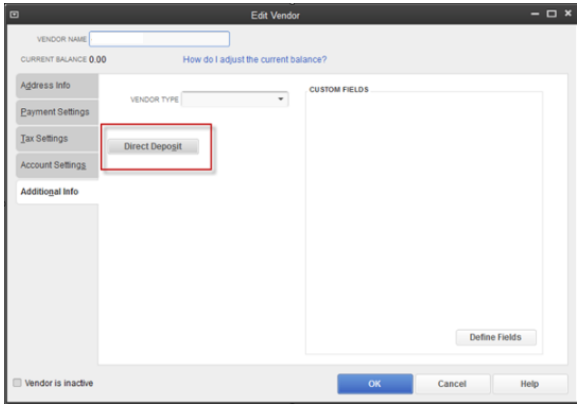Why Am I Unable to Process a Vendor Payment Via Direct Deposit in QuickBooks Desktop 2024? 1 signing up option for Intuit Direct Deposit service