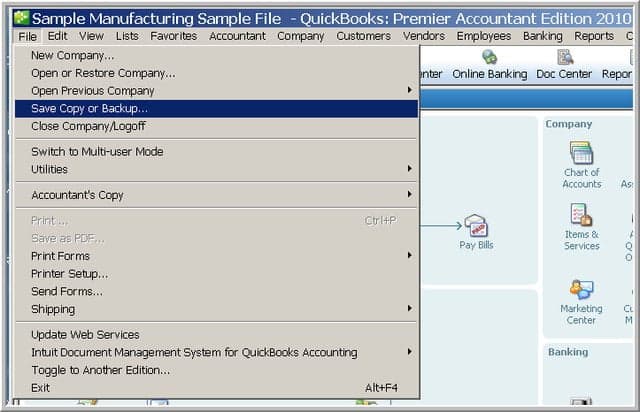 How to Fix QuickBooks Error Code 6000 301 While Accessing the Company File? 2 Copy Company File Locally