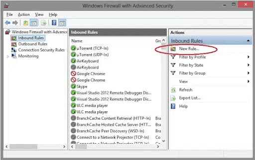 How to Fix QuickBooks Error 6094 0 When Accessing The Company File Located on the Server 3 Inbound Rules and then select the New Rule op