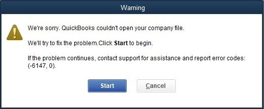 How to Fix QuickBooks Error 6147, 0 When Opening Company Files? 1 QuickBooks Error 6147, 0