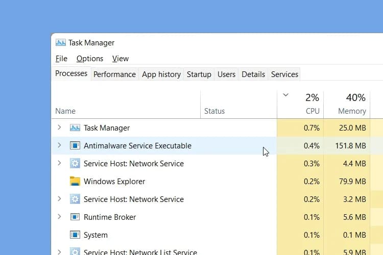 open Task Manager