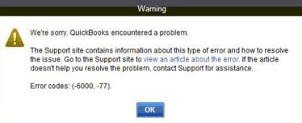 How to Resolve QuickBooks Error 6000 77? 1 QuickBooks Error Code 6000, 77