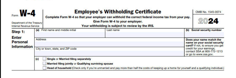 Employee’s Withholding Certificate