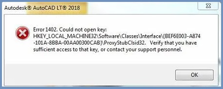 QuickBooks Error 1402
