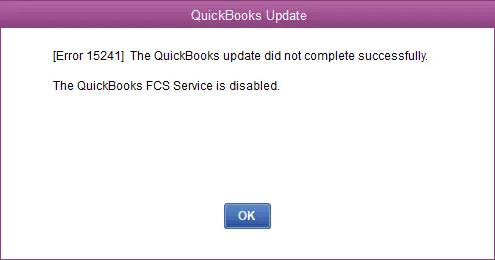 QuickBooks File Copy Service is Disabled