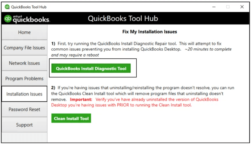 QuickBooks Tool Hub