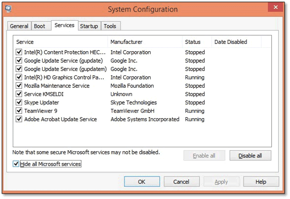 Reconfigure System Settings