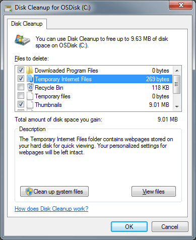Remove System Junk & Temporary Files