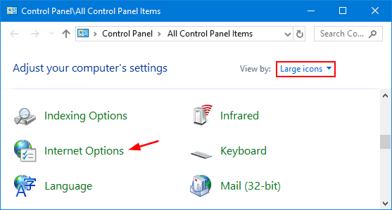 Set Internet Explorer as Default Browser
