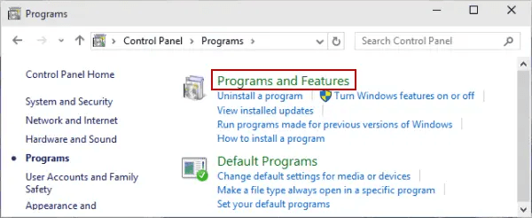 Control Panel → Programs → QuickBooks POS → Uninstall