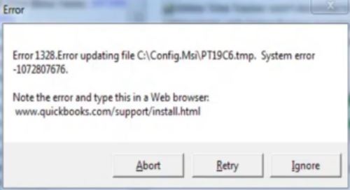 How to Fix QuickBooks Update Error Code 1328 While Updating File?