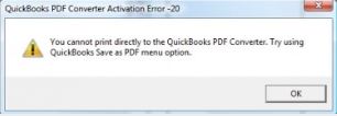 Error Message 20 in QuickBooks