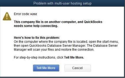 Fix QuickBooks Error Code H202 When Switching to Multi-User Mode